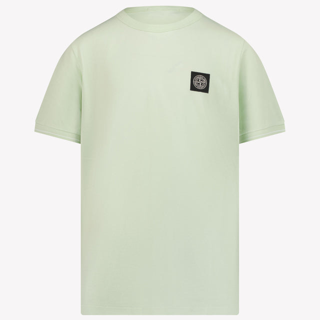 Stone Island Kinder Jongens T-Shirt In Lime