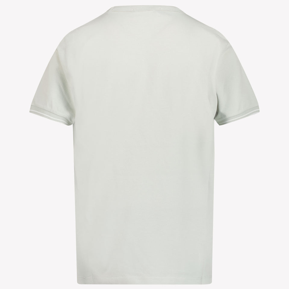 Stone Island Kinder Jongens T-Shirt In Licht Grijs