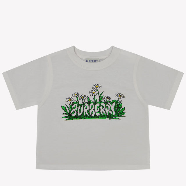 Burberry CEDAR DAISY Baby Unisex T-Shirt In Wit