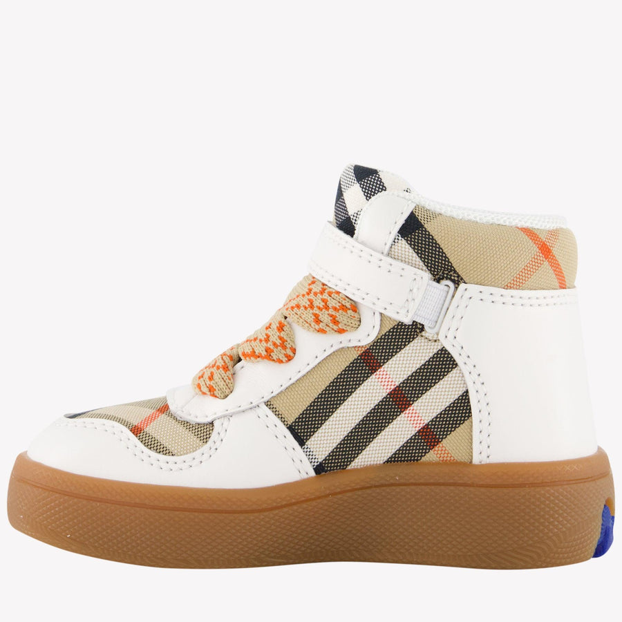 Burberry Sheldon Unisex Sneakers In Beige