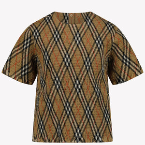 Burberry Madeline Kinder Meisjes T-Shirt In Beige