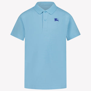 Burberry Johane Kinder Jongens Polo In Licht Blauw