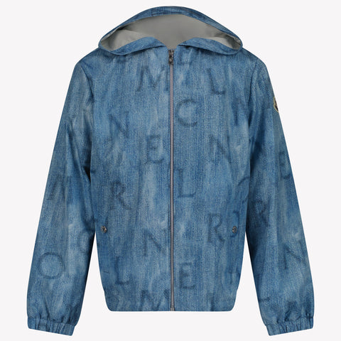 Moncler Seanle Kinder Jongens Zomerjas In Licht Blauw