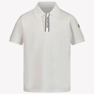 Moncler Kinder Jongens Polo In Wit