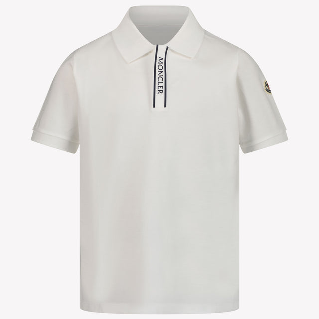 Moncler Kinder Jongens Polo In Wit