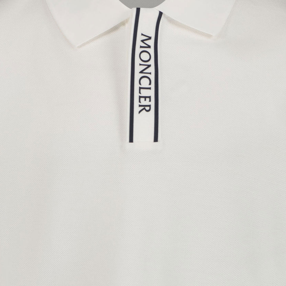 Moncler Kinder Jongens Polo In Wit