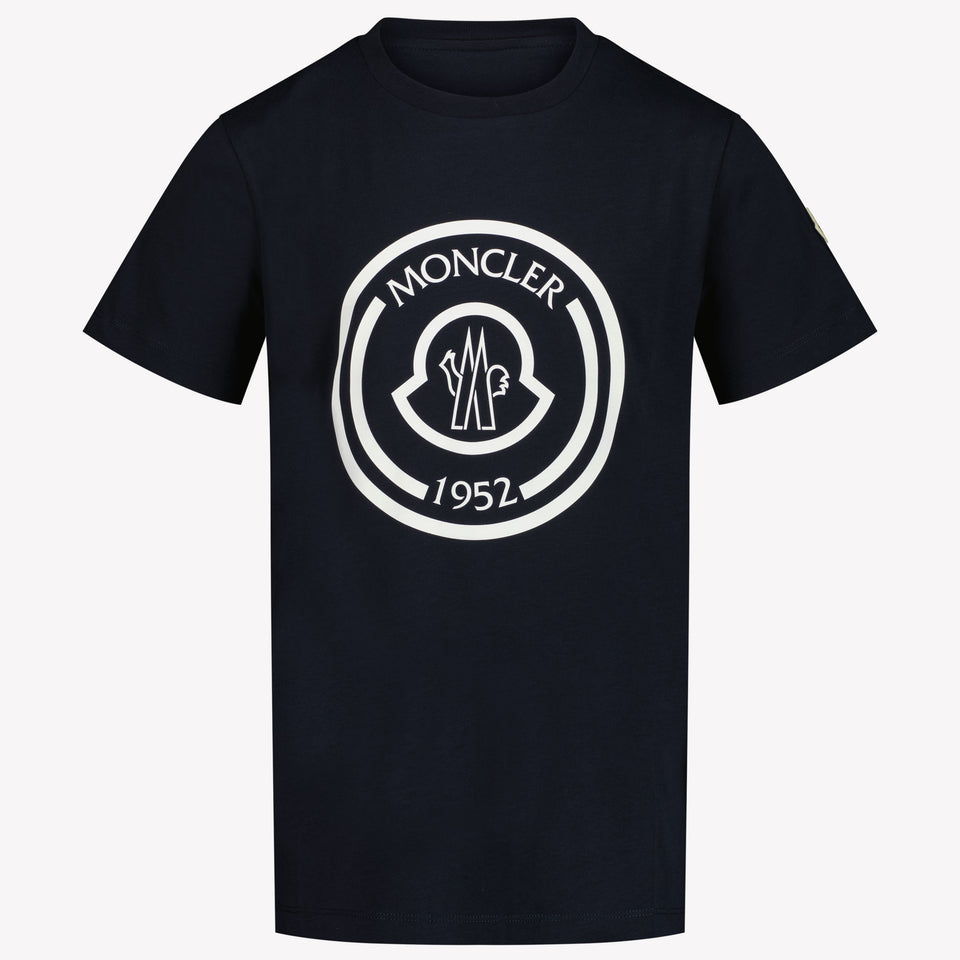 Moncler Kinder Jongens T-Shirt In Navy