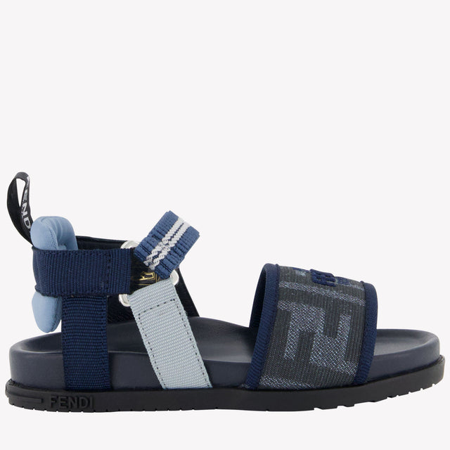 Fendi Unisex Sandalen In Blauw