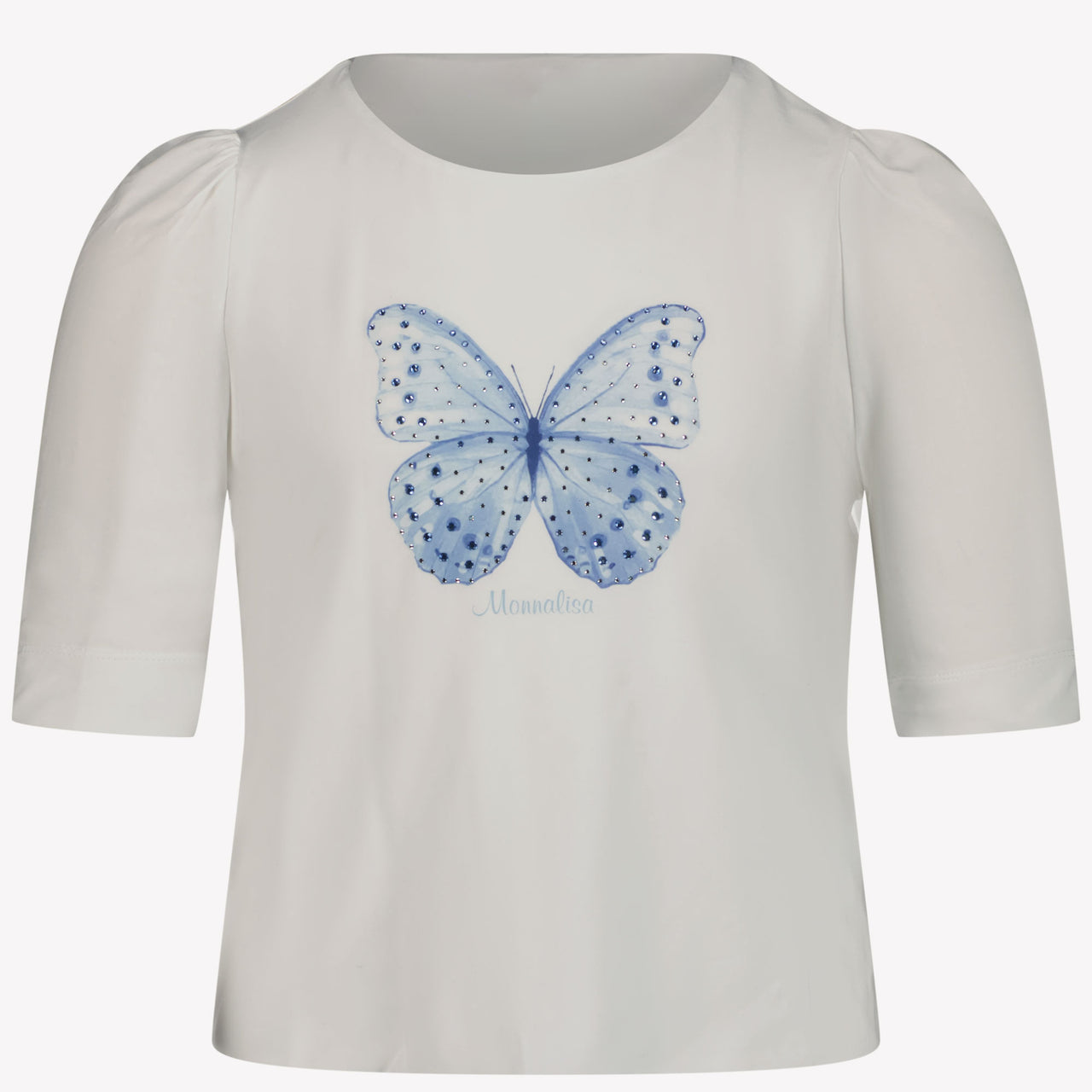 MonnaLisa Kinder Meisjes T-Shirt in Licht Blauw