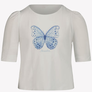 MonnaLisa Kinder Meisjes T-Shirt in Licht Blauw