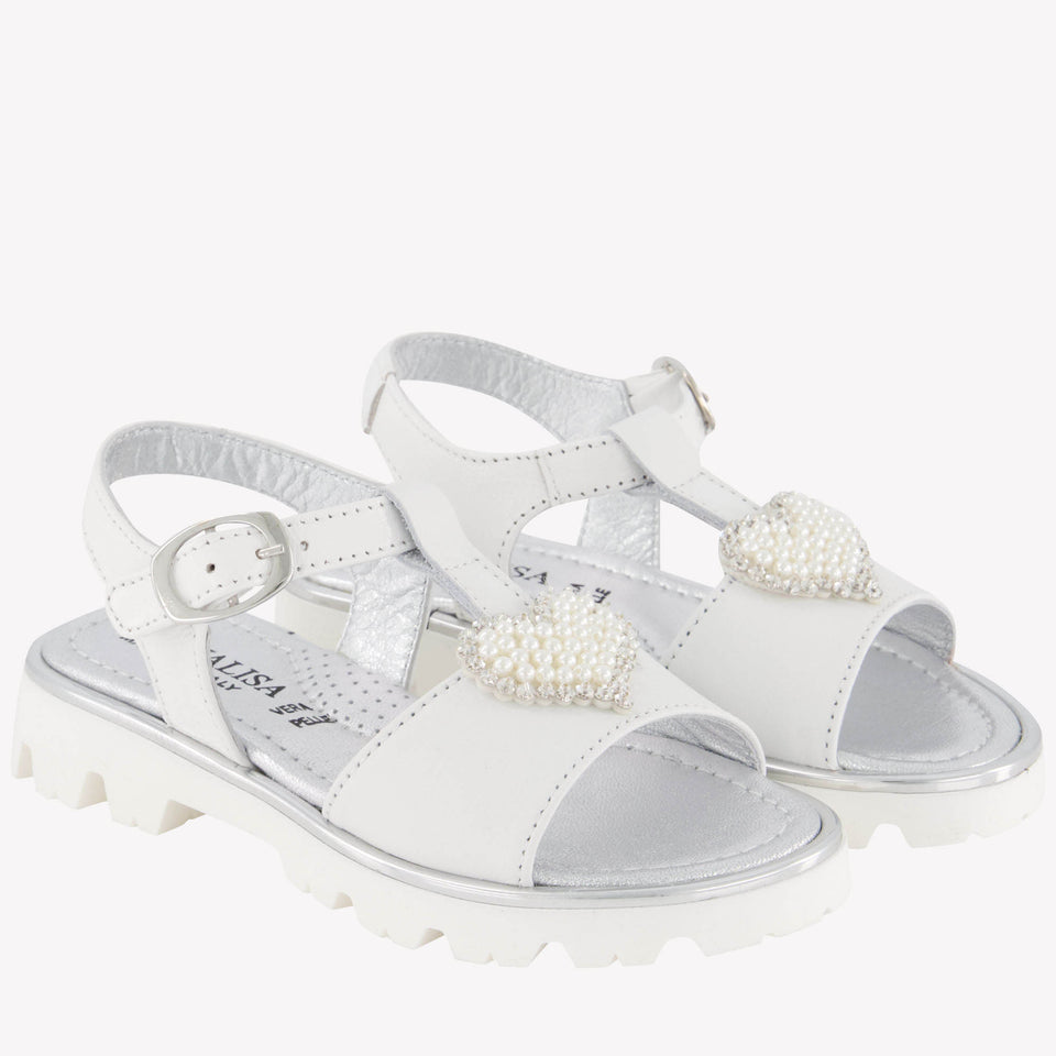 MonnaLisa Meisjes Sandalen In Wit