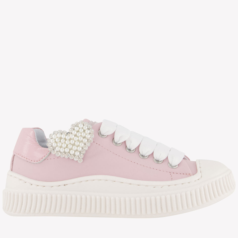 MonnaLisa Meisjes Sneakers In Licht Roze