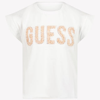 Guess Kinder Meisjes T-Shirt In Wit