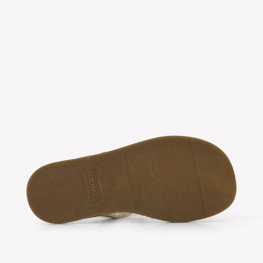 Michael Kors Jagger Riley Meisjes Sandalen In Goud