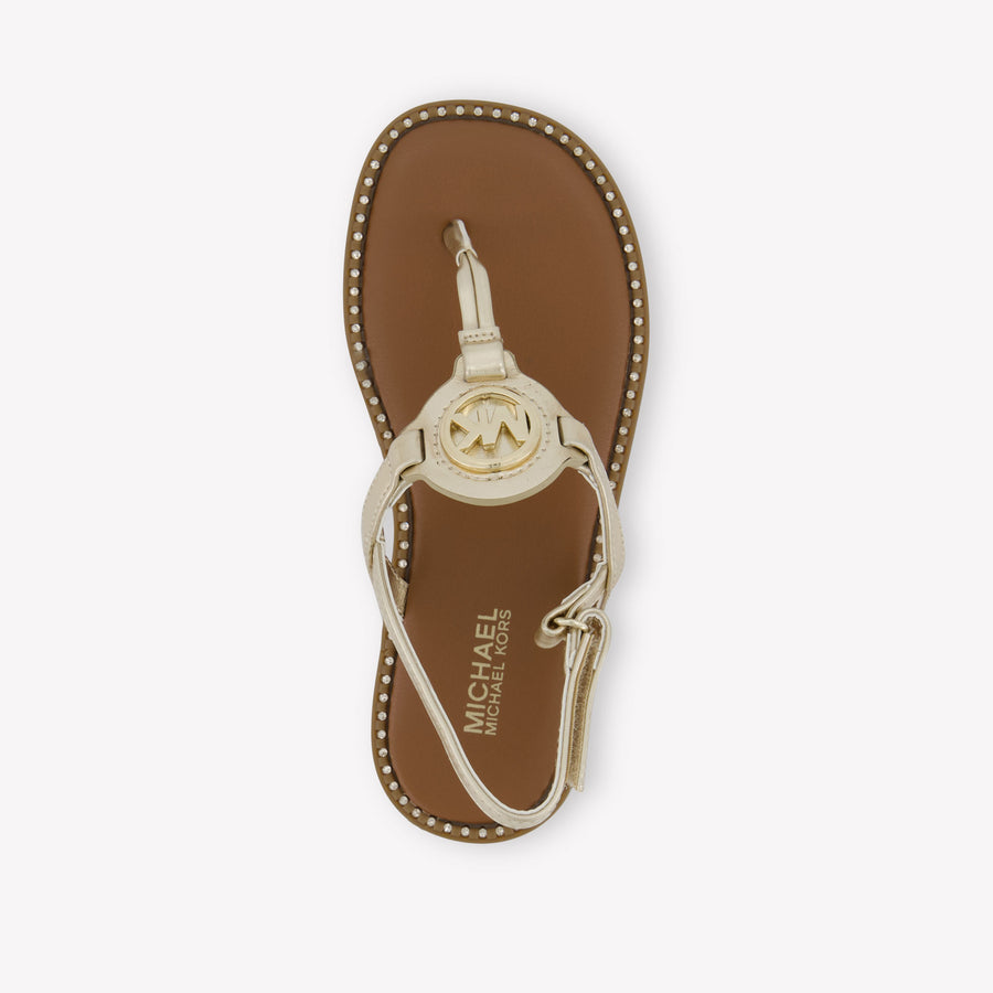Michael Kors Jagger Riley Meisjes Sandalen In Goud