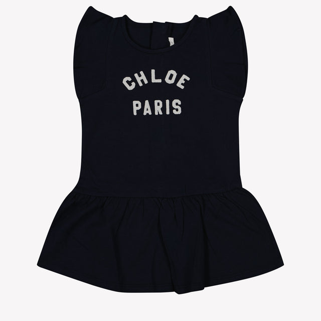 Chloe Baby Meisjes Jurk In Navy