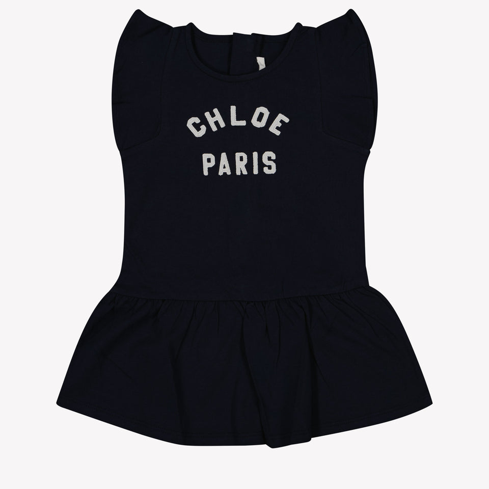 Chloe Baby Meisjes Jurk In Navy