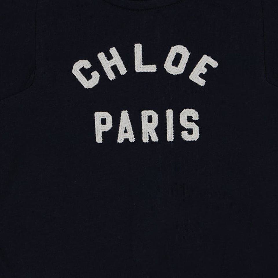 Chloe Baby Meisjes Jurk In Navy