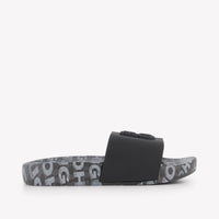HUGO Kinder Jongens Slippers In Zwart