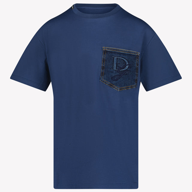 Dolce & Gabbana Kinder Jongens T-Shirt In Navy