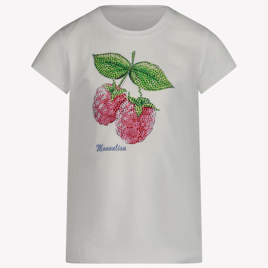 MonnaLisa Kinder Meisjes T-Shirt in Wit