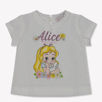 MonnaLisa Baby Meisjes T-Shirt in Wit