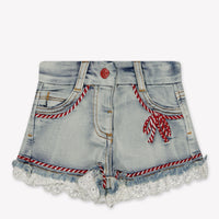 MonnaLisa Baby Meisjes Shorts in Jeans