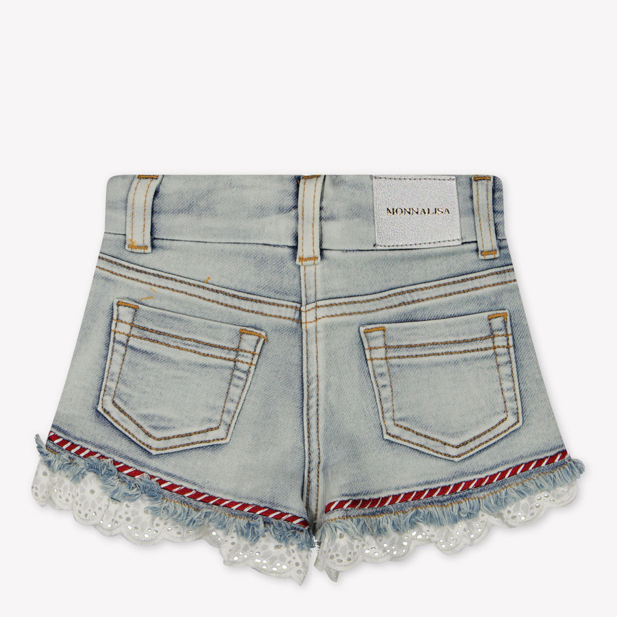 MonnaLisa Baby Meisjes Shorts in Jeans