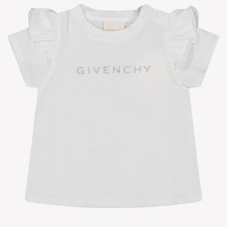 Givenchy Baby Meisjes T-Shirt In Wit