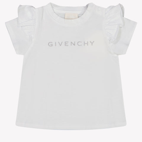 Givenchy Baby Meisjes T-Shirt In Wit