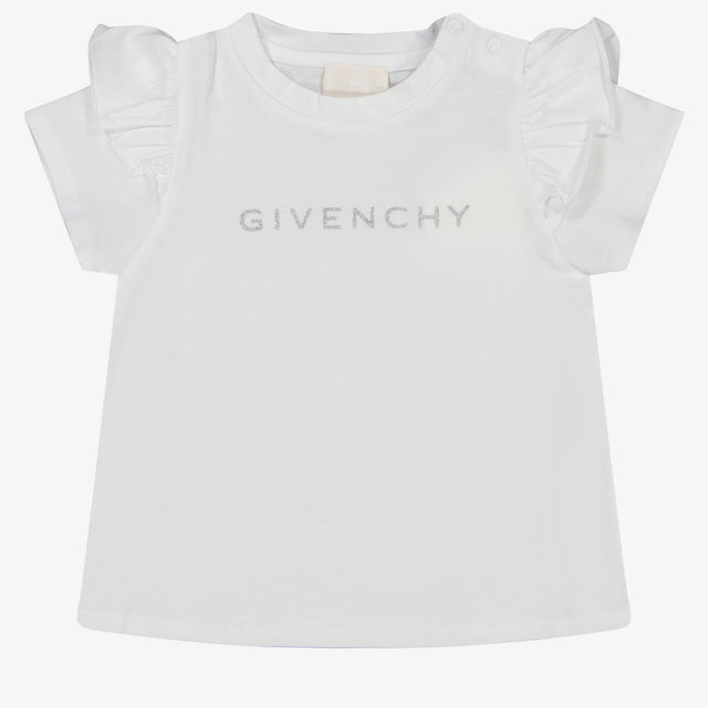 Givenchy Baby Meisjes T-Shirt In Wit