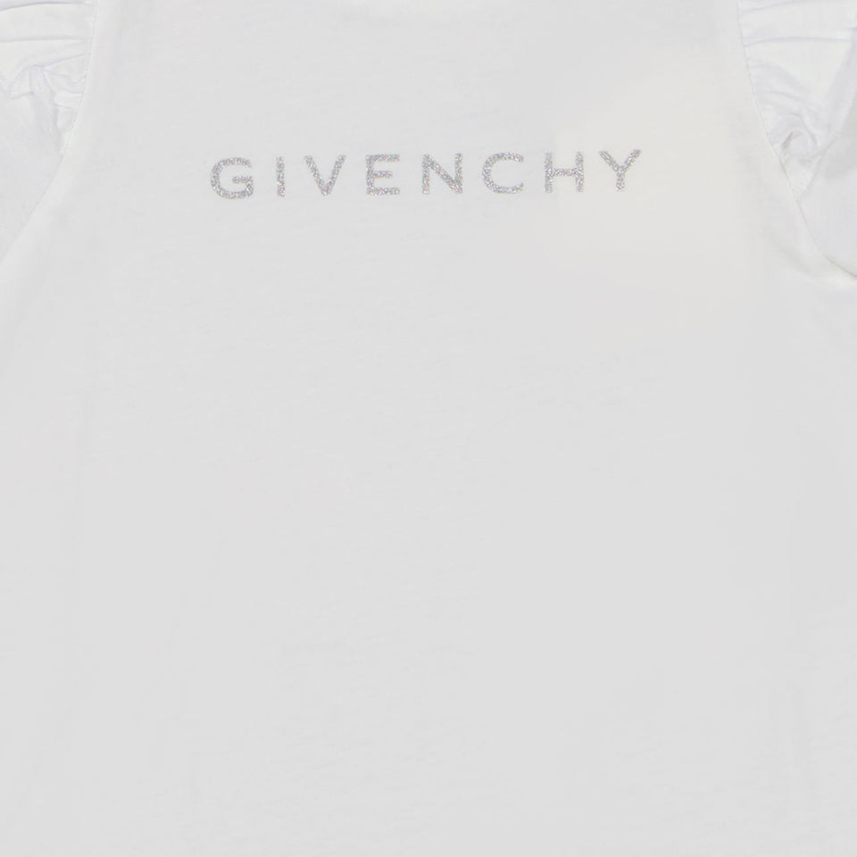 Givenchy Baby Meisjes T-Shirt In Wit