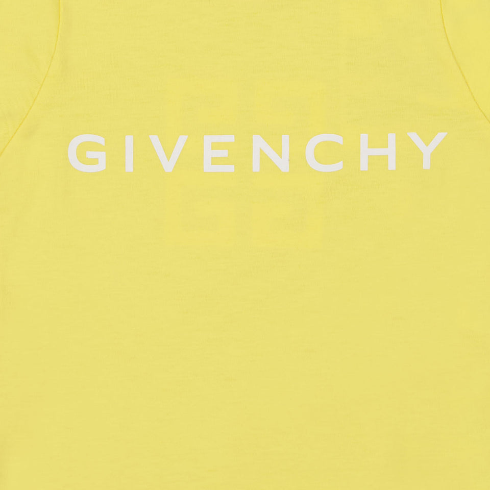 Givenchy Baby Jongens T-Shirt In Geel