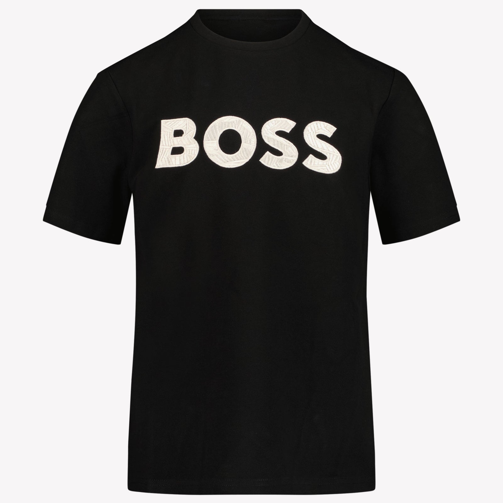 Boss Kinder Jongens T-Shirt In Zwart