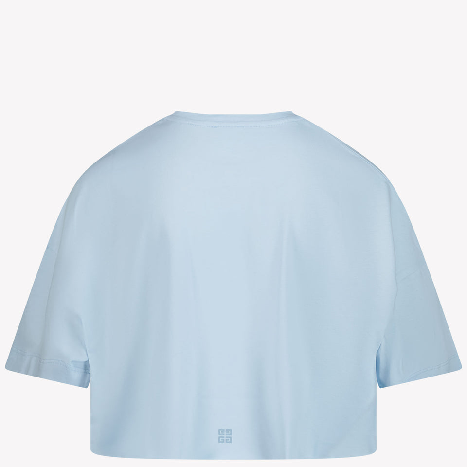 Givenchy Kinder Meisjes T-Shirt In Licht Blauw