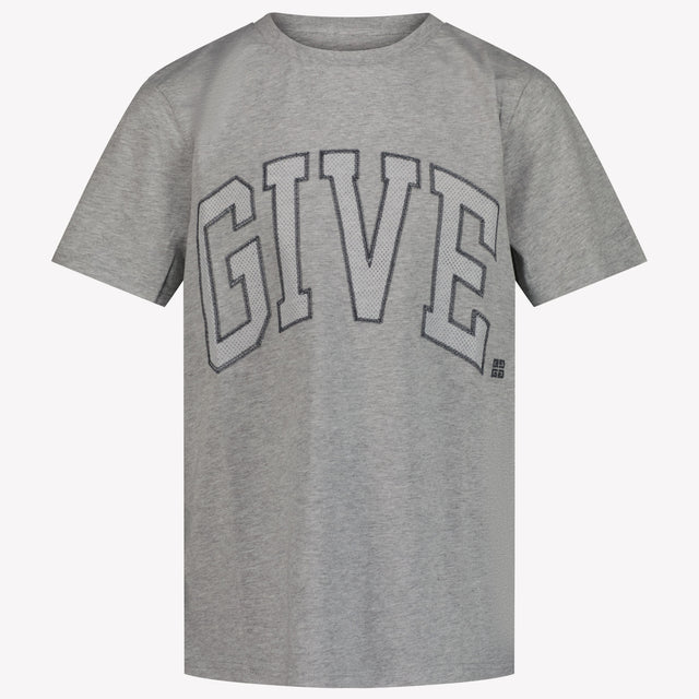 Givenchy Kinder Jongens T-Shirt In Licht Grijs