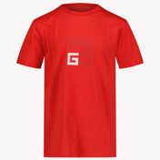 Givenchy Kinder Jongens T-Shirt In Rood