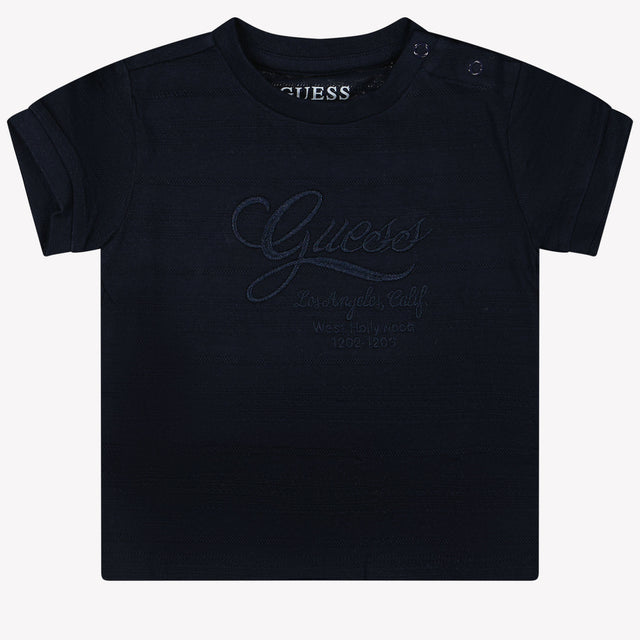 Guess Baby Jongens T-Shirt In Navy