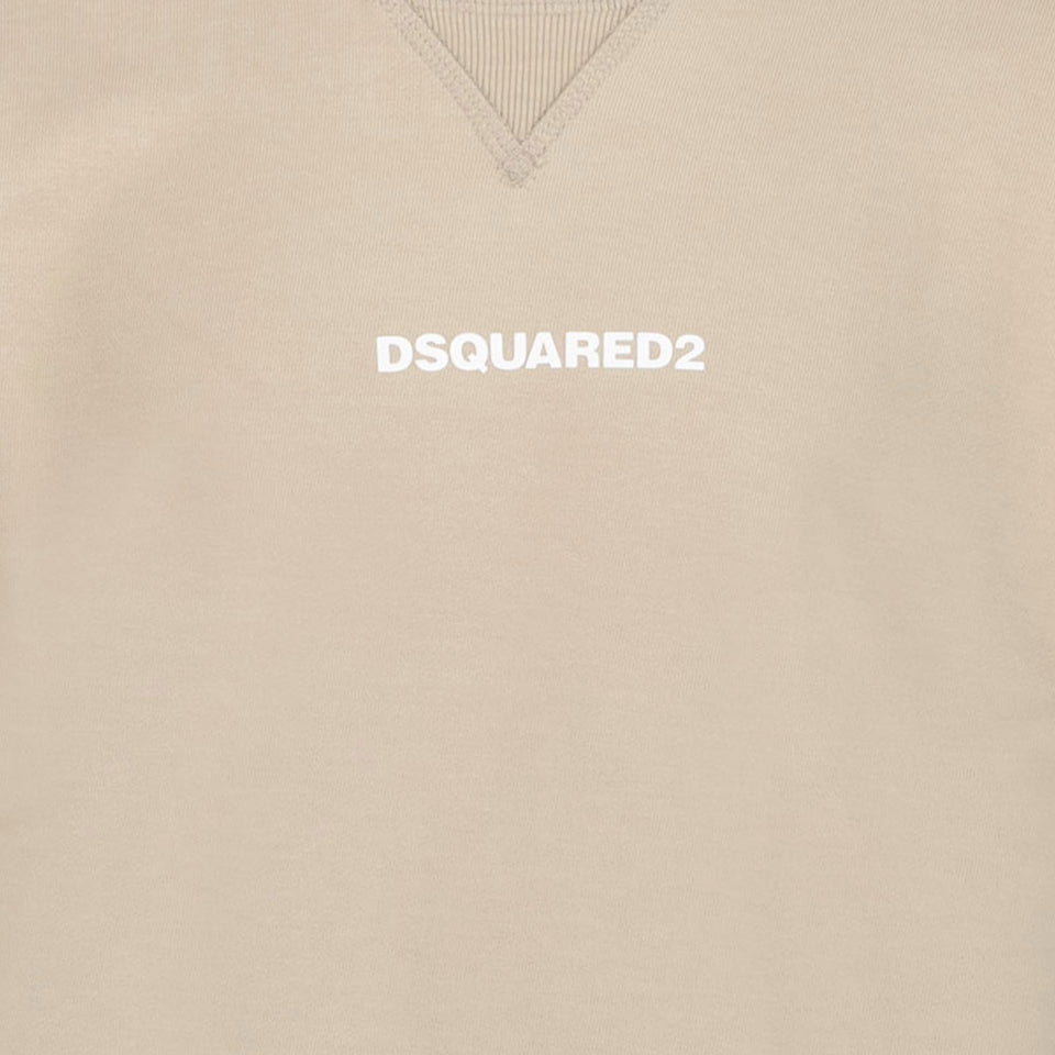 Dsquared2 Kinder Jongens T-Shirt In Beige