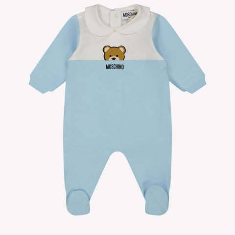 Moschino Baby Unisex Boxpakje In Licht Blauw