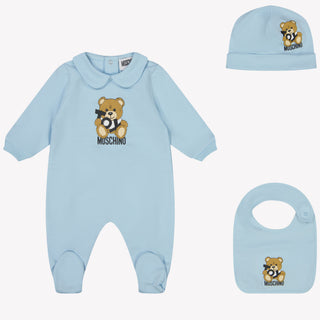 Moschino Baby Unisex Boxpakje In Licht Blauw