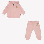 Moschino Baby Meisjes Joggingpak In Licht Roze