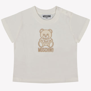 Moschino Baby Meisjes T-Shirt In Off White