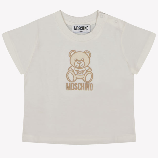 Moschino Baby Meisjes T-Shirt In Off White