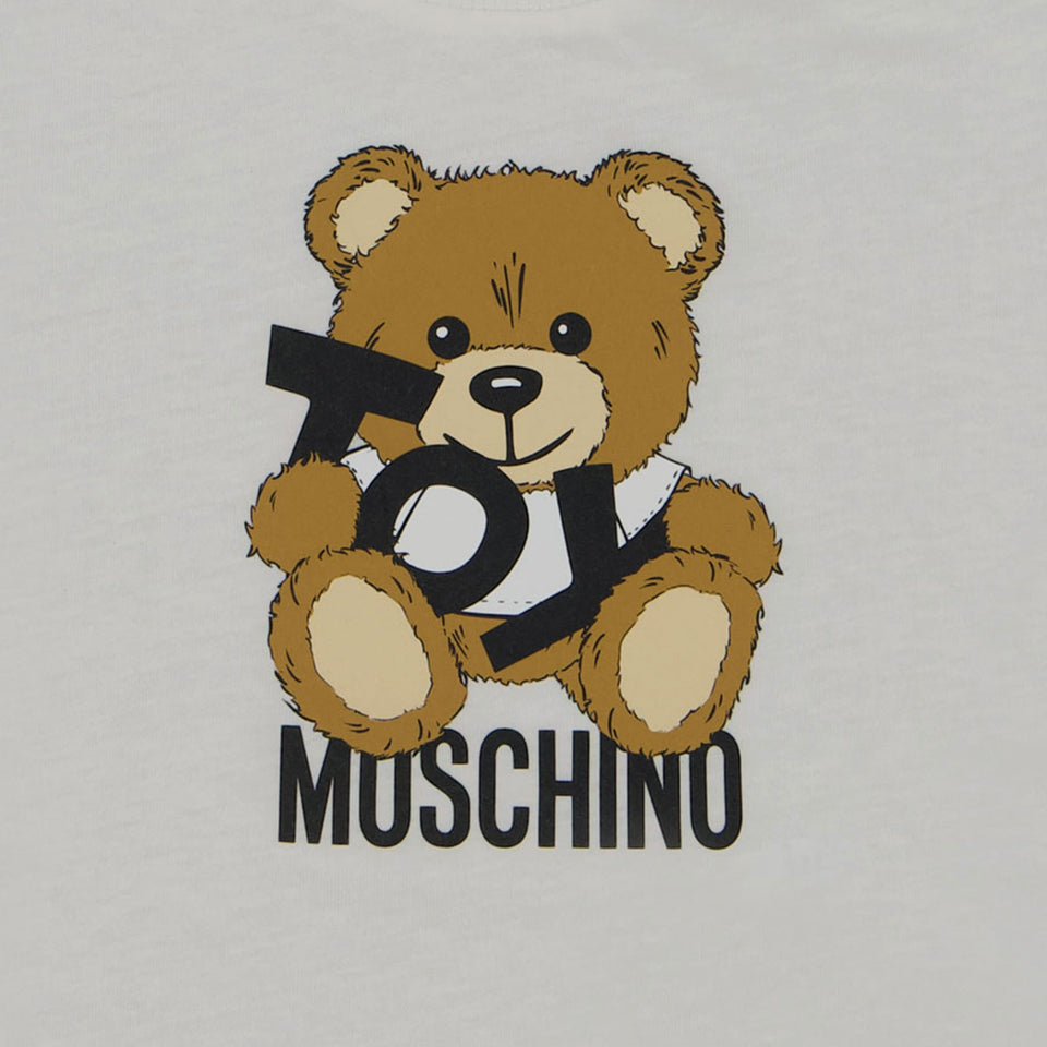 Moschino Baby Meisjes T-Shirt In Wit