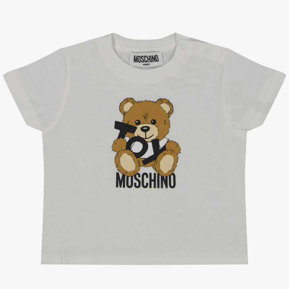 Moschino Baby Meisjes T-Shirt In Wit