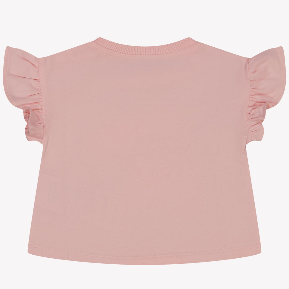 Moschino Baby Meisjes T-Shirt In Licht Roze