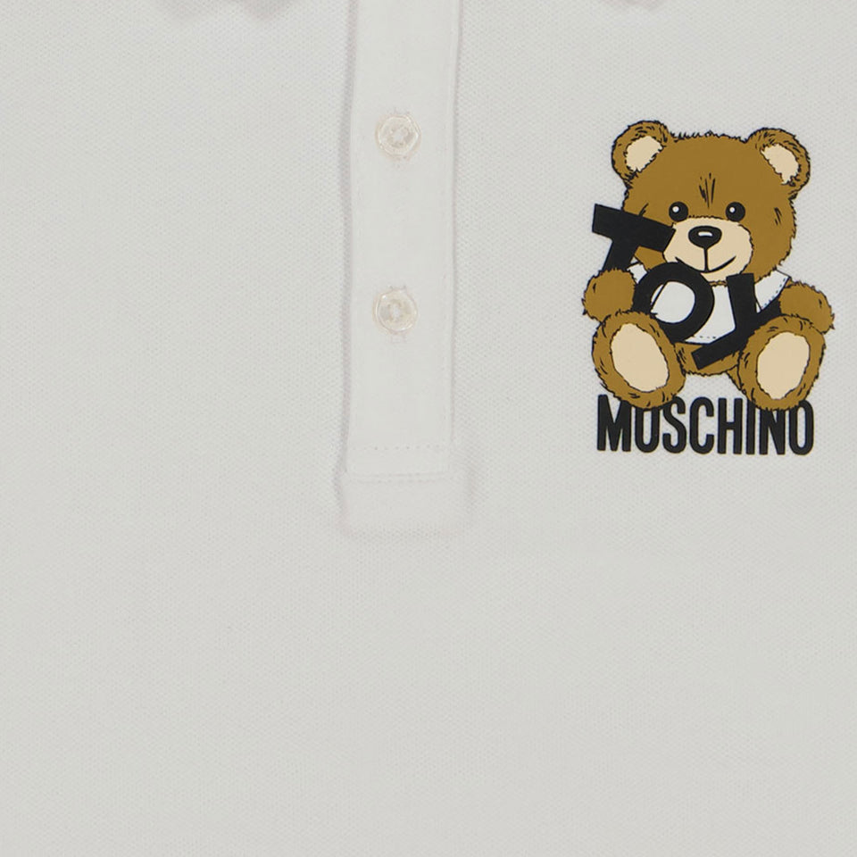 Moschino Baby Meisjes Polo In Wit