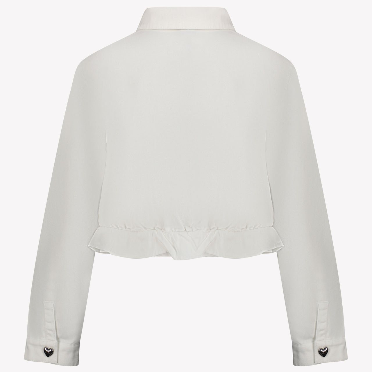 Moschino Kinder Unisex Spijkerjassen In Wit