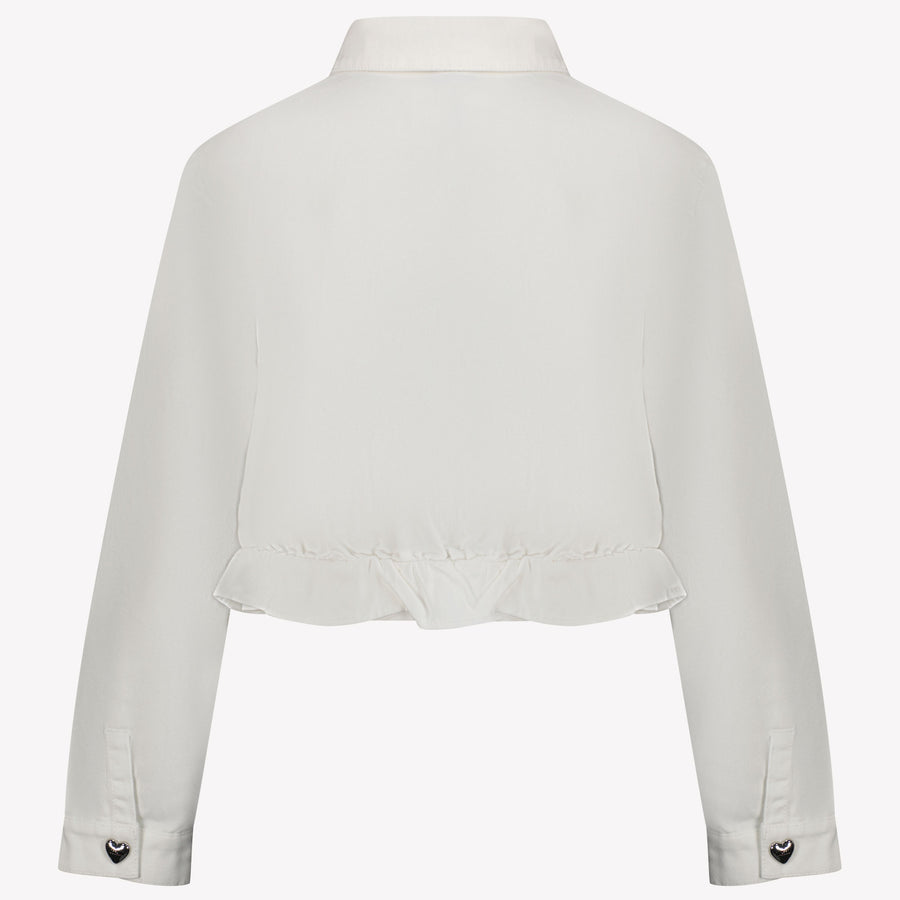 Moschino Kinder Unisex Spijkerjassen In Wit